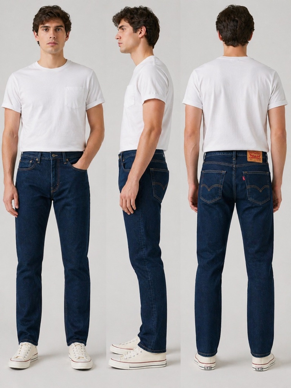 Levi's Men's Straight Jeans in Deep Blue